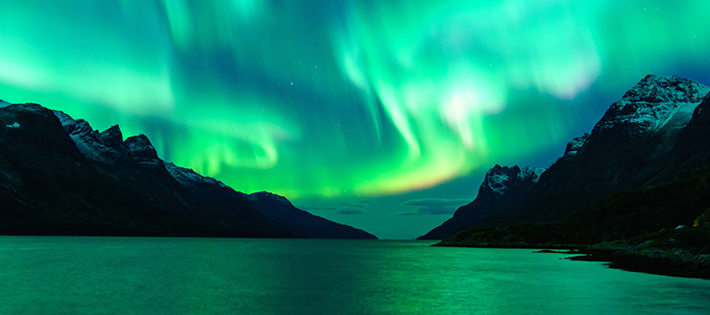 Mejores destinos para viajar en pareja, auroras boreales (Noruega)