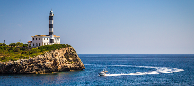 Most Beautiful Lighthouses in Majorca, Porto Colom