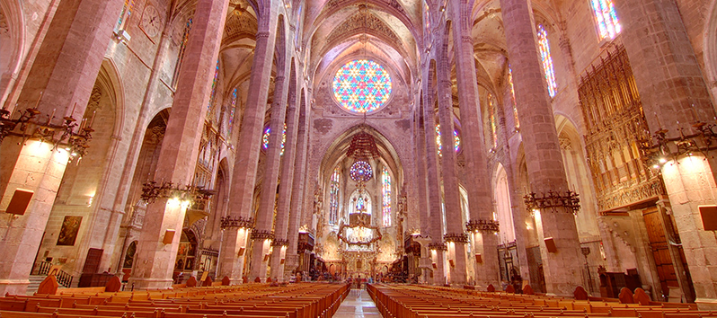 Doble Rosetón, La Catedral de Mallorca