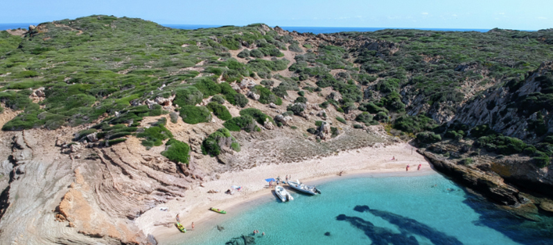 colom island, the beach of Arenal d'en Moro